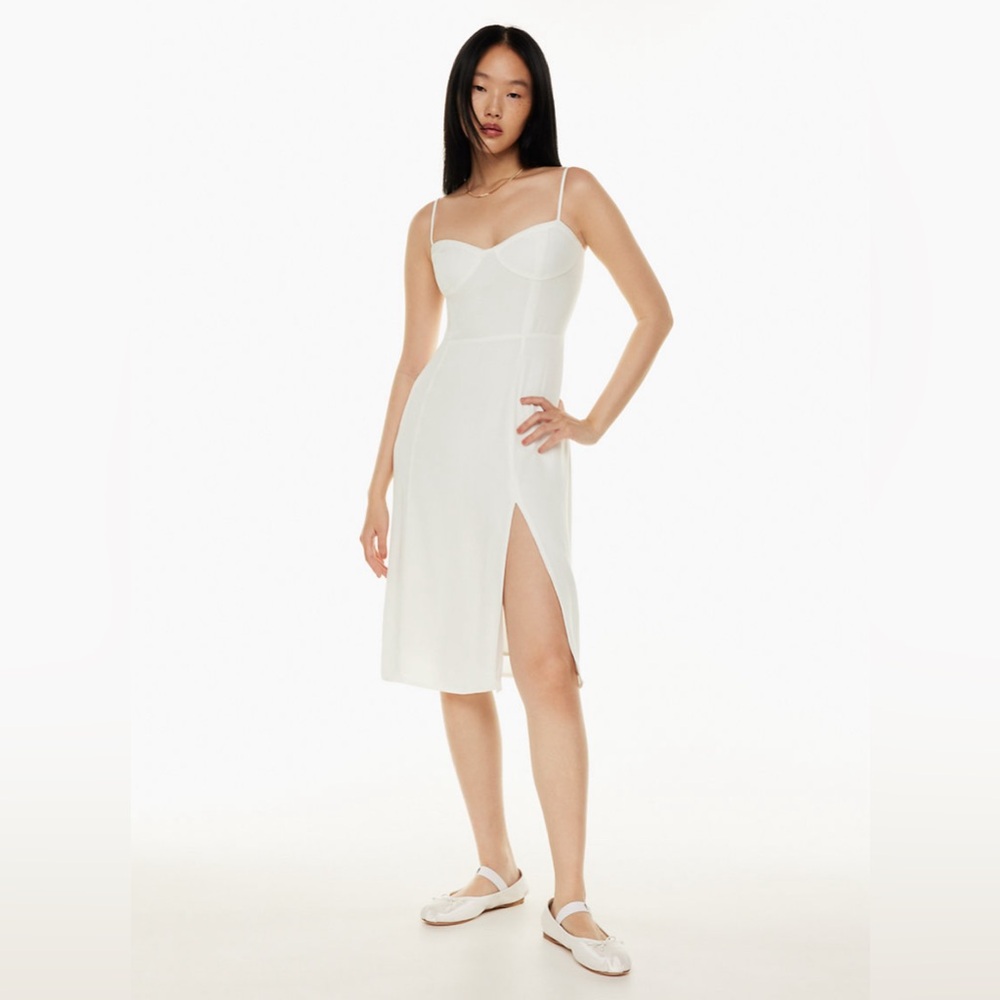 Aritzia Spring Sunday Best Viola Midi Dress White Medium